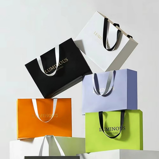 Paper bag with embedded handle